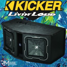 Kicker L7 Dual 12" Vented Loaded Enclosure KA41DL7122 - 2 OHM Subwoofer